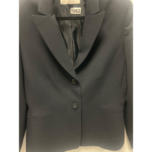 Tahari Arthur S. Levine Womens Blazer Jacket Size 12 Black Rayon Blend - Picture 4 of 8